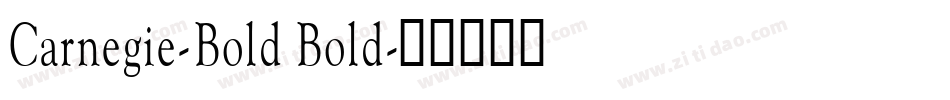 Carnegie-Bold Bold字体转换